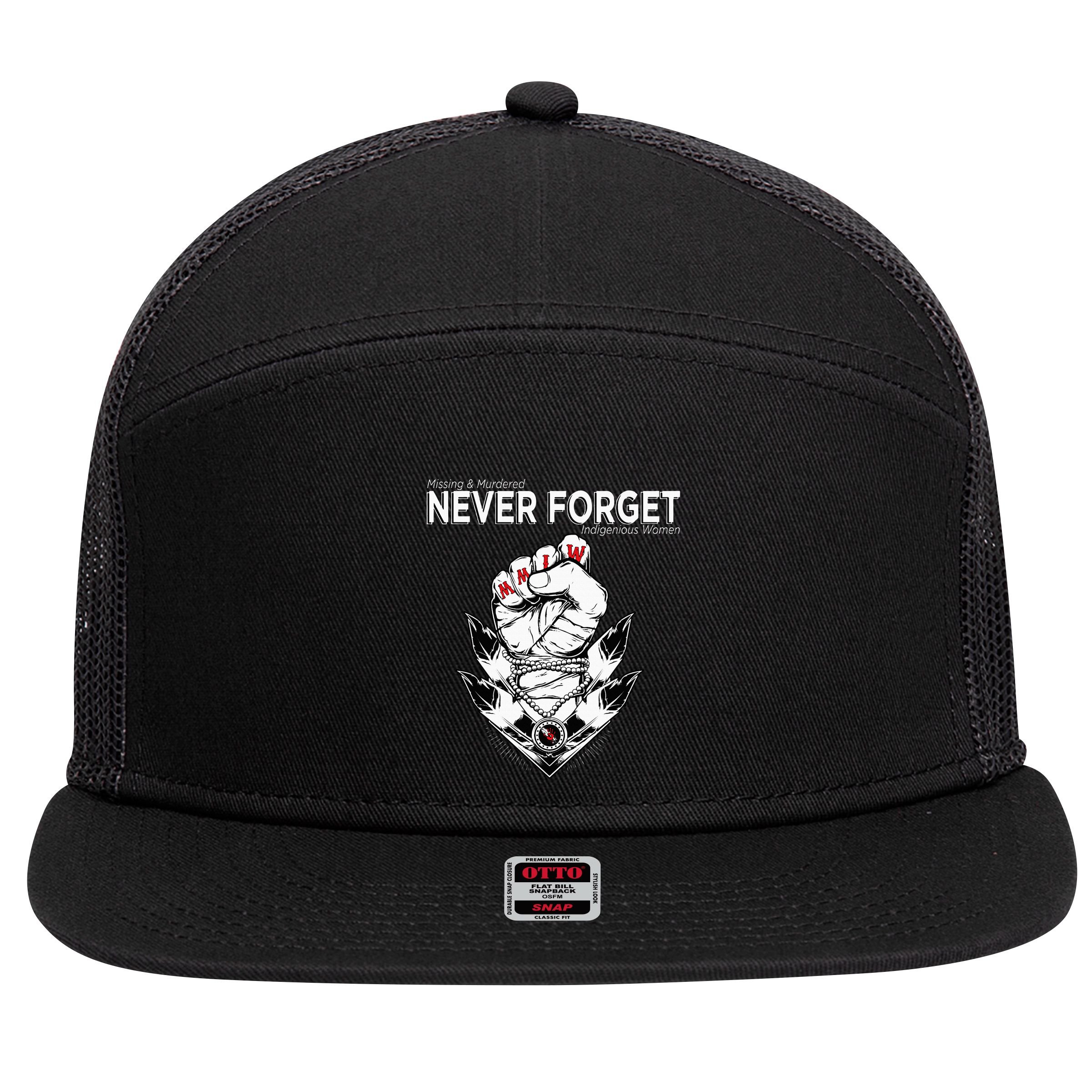 Mmiw Missing & Murdered Indigenous Women Native Clothing 7 Panel Mesh Trucker Snapback Hat