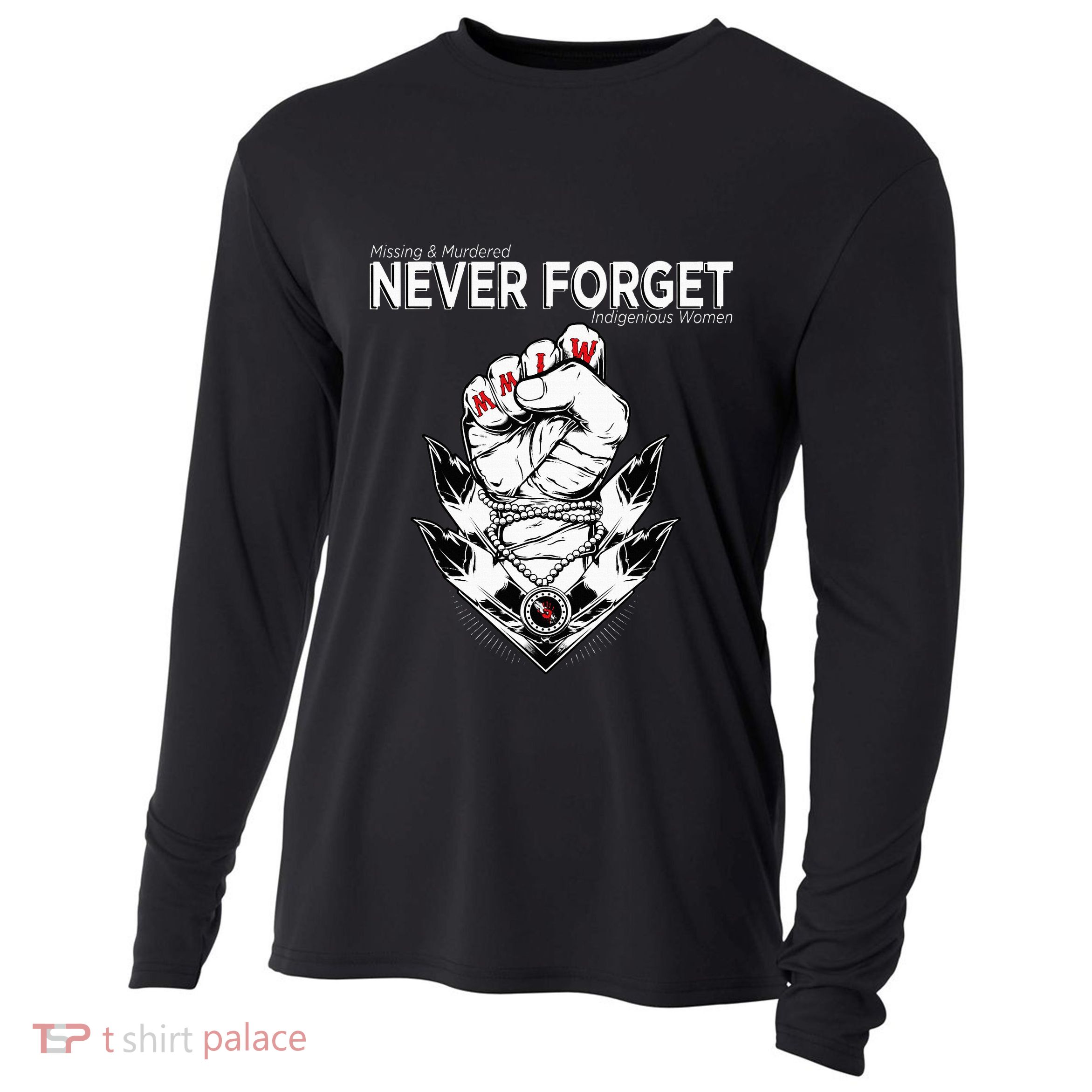 Mmiw Missing & Murdered Indigenous Women Native Clothing Cooling Performance Long Sleeve Crew