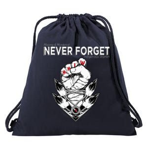 Mmiw Missing & Murdered Indigenous Women Native Clothing Drawstring Bag