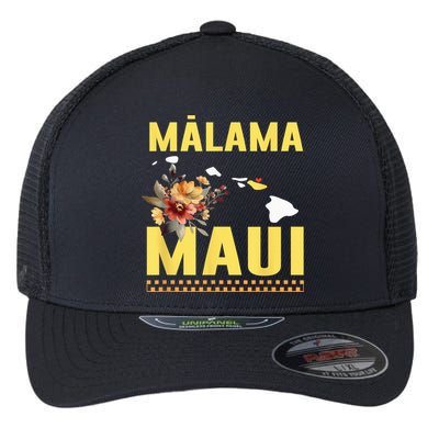 Malama Maui Malama Strong Hawaii Flexfit Unipanel Trucker Cap