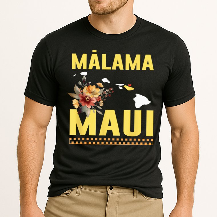 Malama Maui Malama Strong Hawaii Cooling Performance Crew T-Shirt