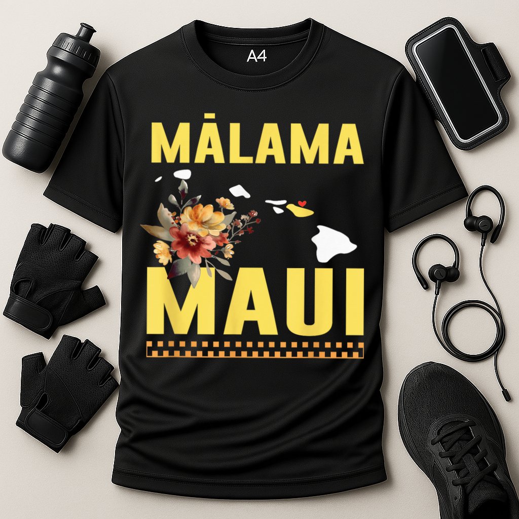 Malama Maui Malama Strong Hawaii Cooling Performance Crew T-Shirt