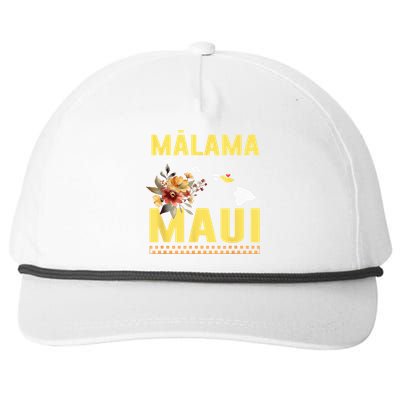 Malama Maui Malama Strong Hawaii Snapback Five-Panel Rope Hat