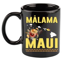 Malama Maui Malama Strong Hawaii 11oz C Handle Ceramic Mug