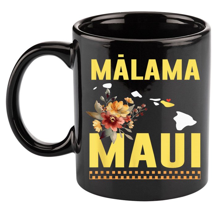 Malama Maui Malama Strong Hawaii 11oz C Handle Ceramic Mug
