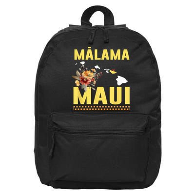 Malama Maui Malama Strong Hawaii 16 in Basic Backpack