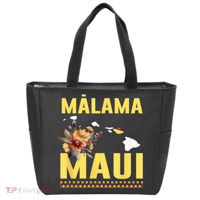 Malama Maui Malama Strong Hawaii Zip Tote Bag