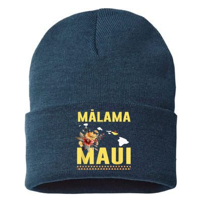 Malama Maui Malama Strong Hawaii Sustainable Knit Beanie