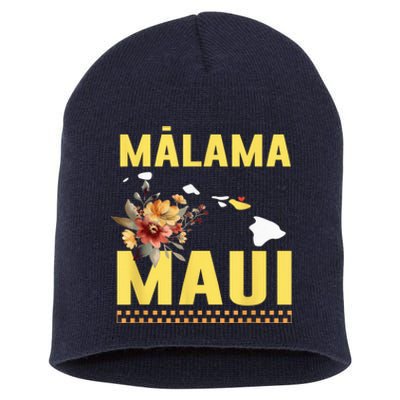 Malama Maui Malama Strong Hawaii Short Acrylic Beanie