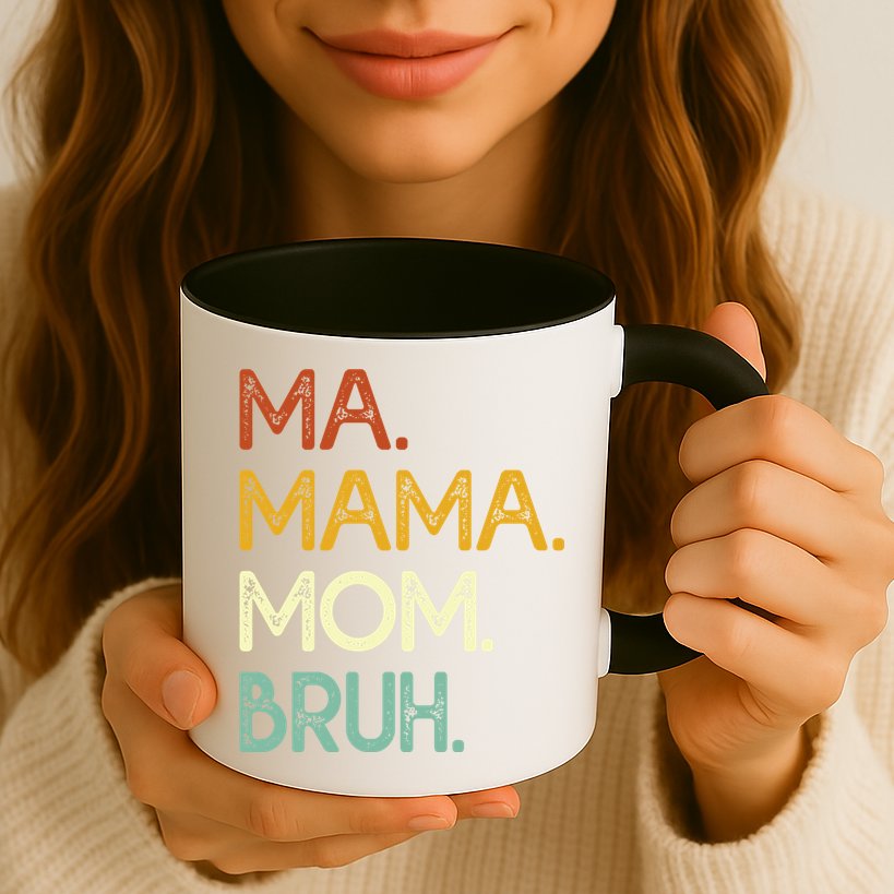 Ma Mama Mom Bruh Vintage Retro Mug
