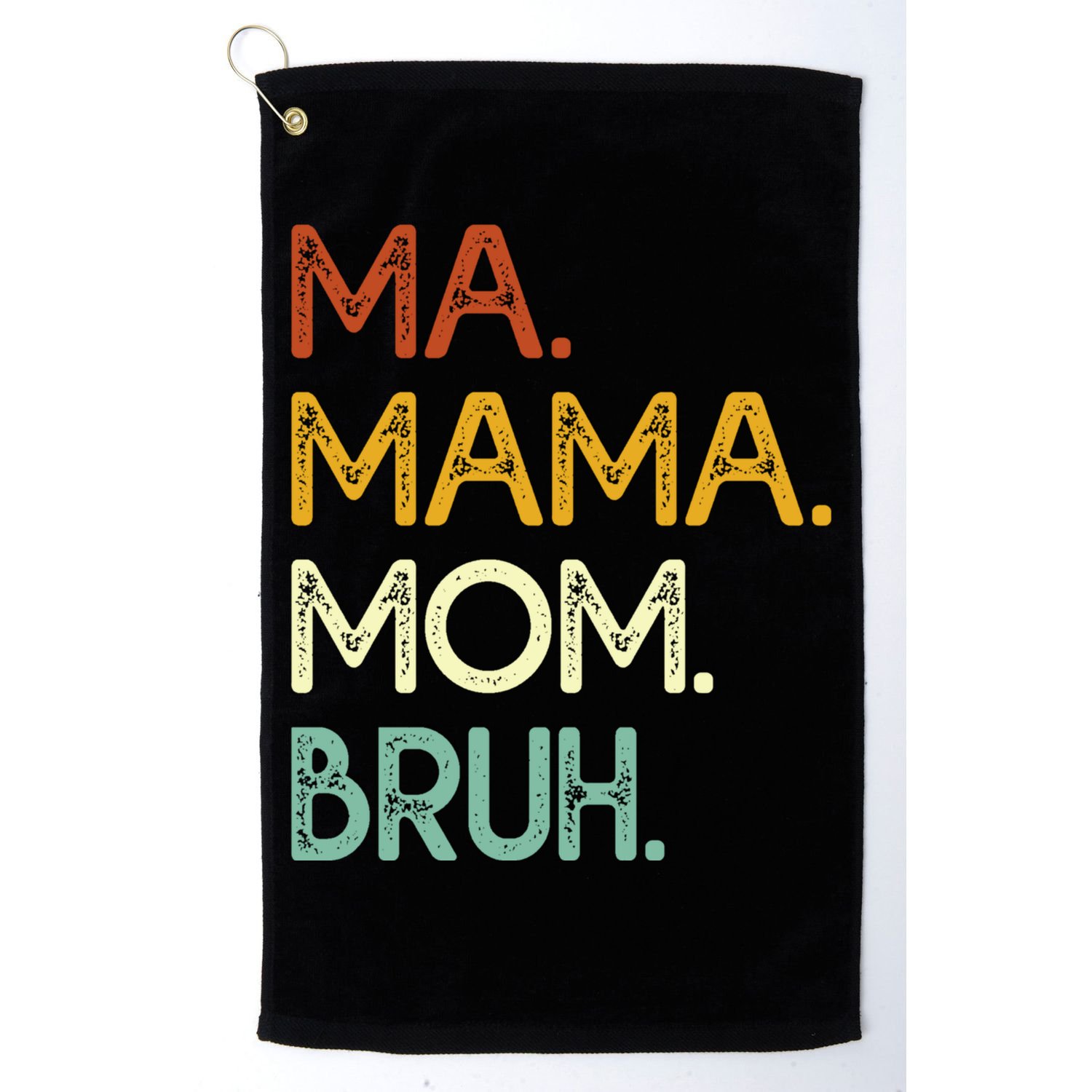 Ma Mama Mom Bruh Vintage Retro Golf Towel