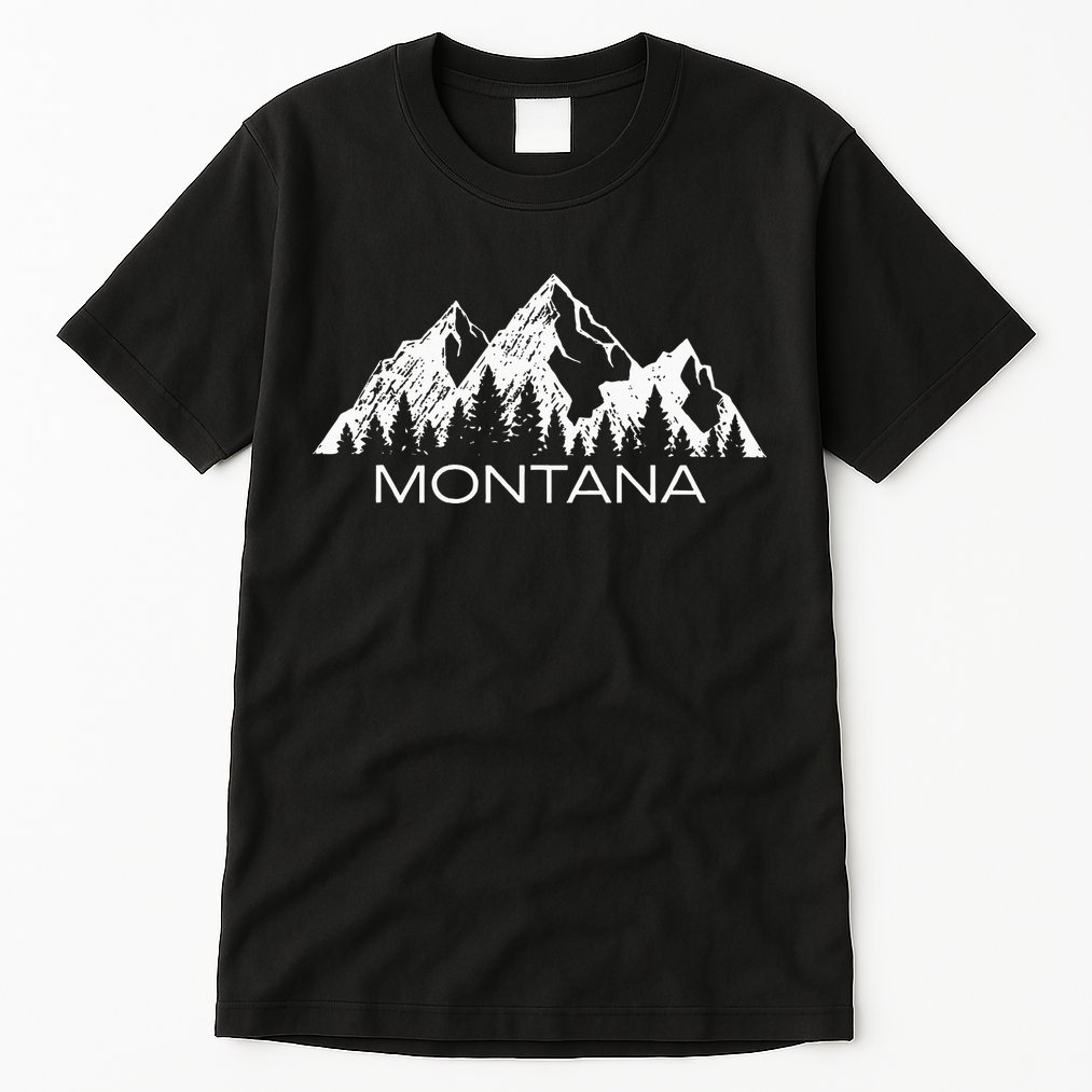 Montana Montana Mountain Gift Cool Montana Tall T-Shirt
