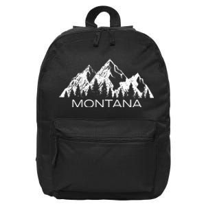 Montana Montana Mountain Gift Cool Montana 16 in Basic Backpack