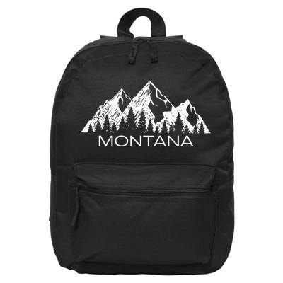 Montana Montana Mountain Gift Cool Montana 16 in Basic Backpack