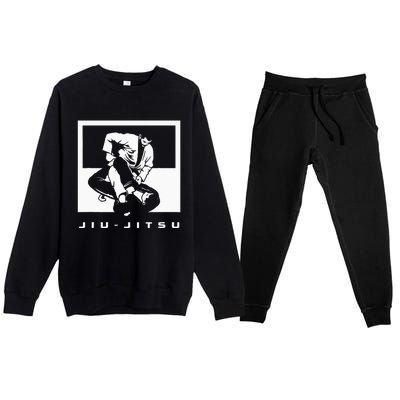 MMA Mixed Martial Arts Jiu Jitsu Apparel Jiu Jitsu Premium Crewneck Sweatsuit Set