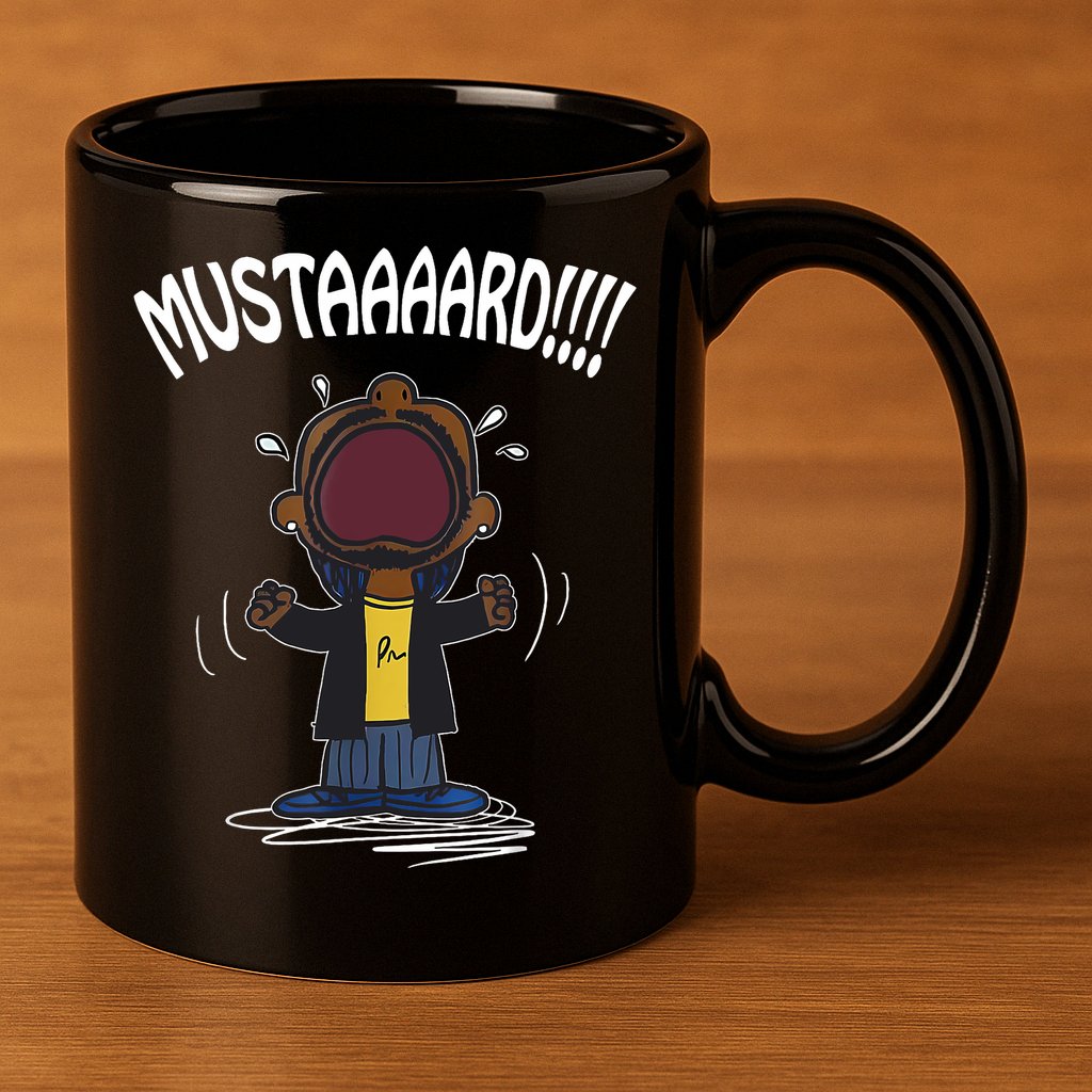 Mustard Meme 11oz C Handle Ceramic Mug
