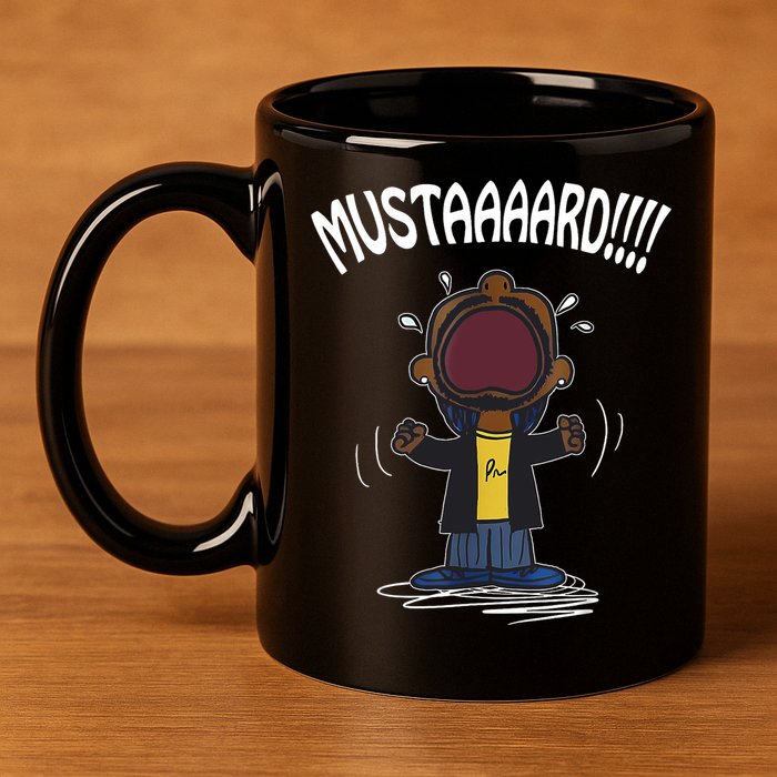 Mustard Meme 11oz C Handle Ceramic Mug