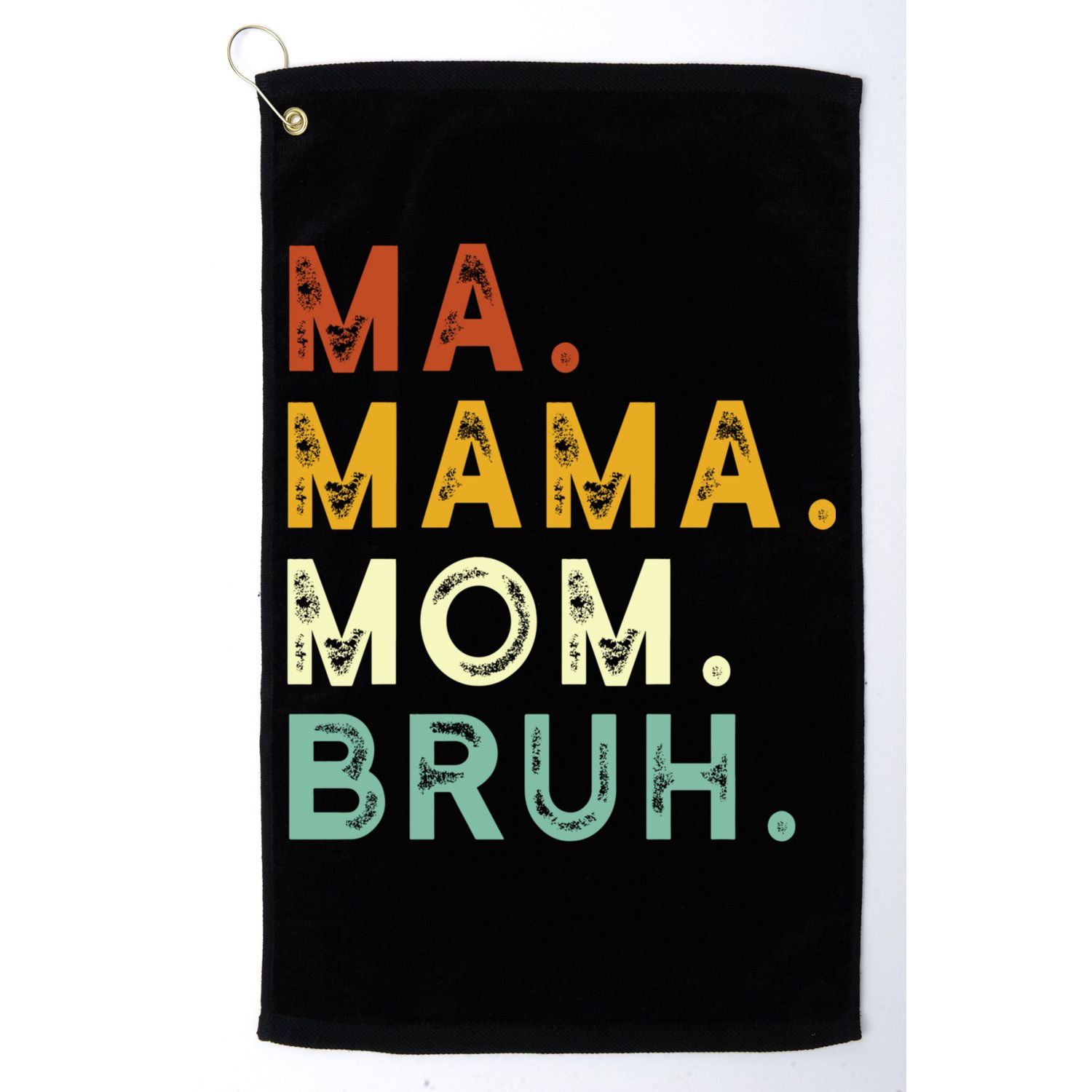 Ma Mama Mom Bruh Vintage Retro Golf Towel
