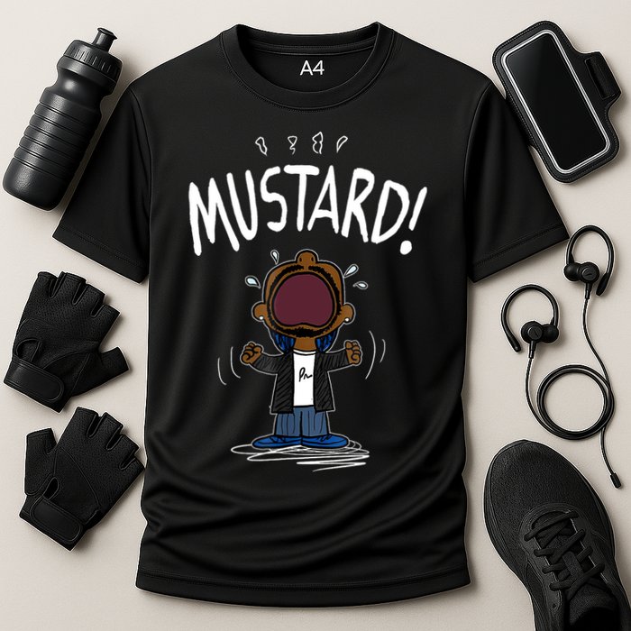 Mustard Meme Cooling Performance Crew T-Shirt