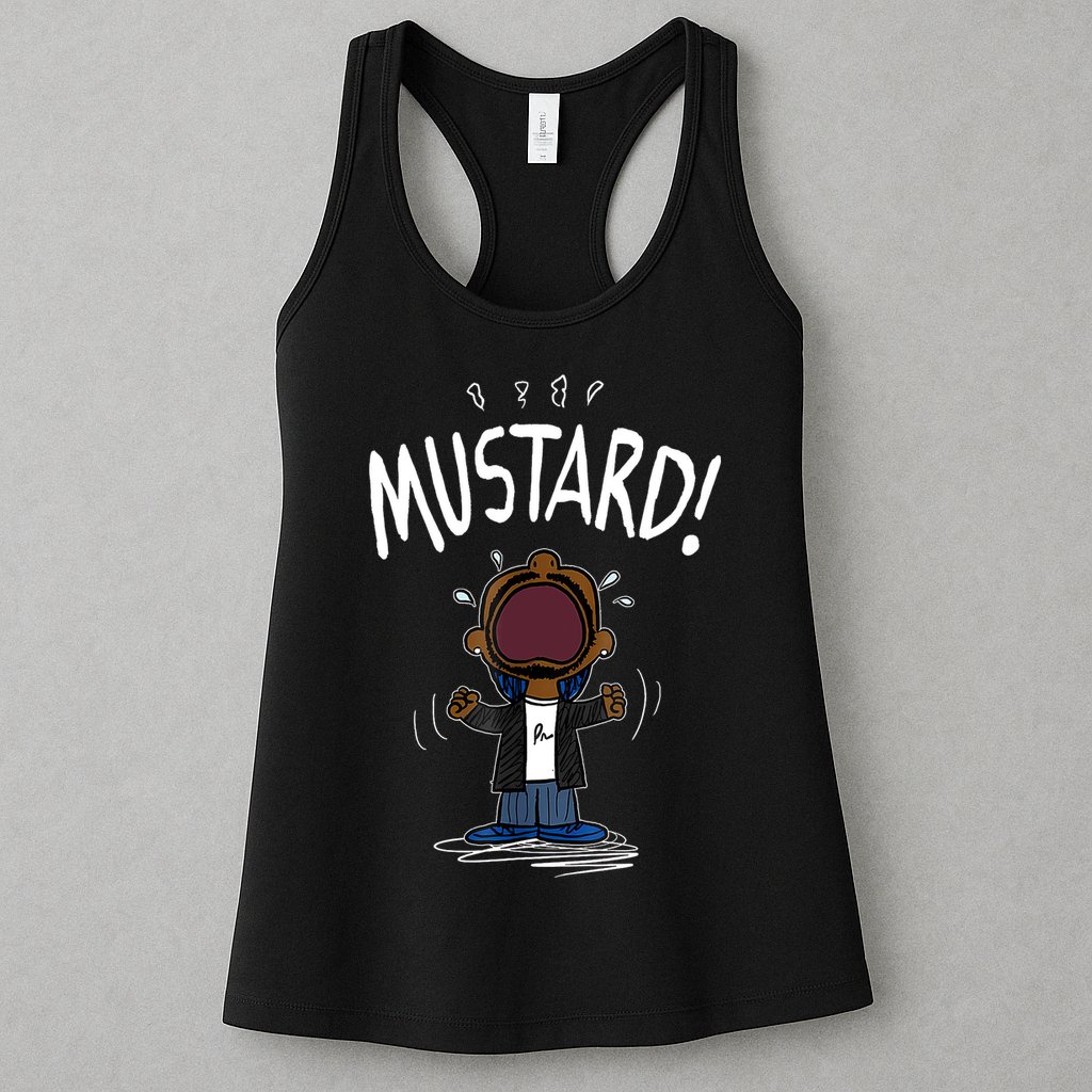 Mustard Meme Womens Tank Top