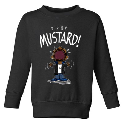 Mustard Meme Toddler Sweatshirt