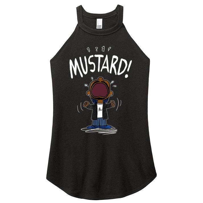 Mustard Meme Women's Perfect Tri Rocker Tank