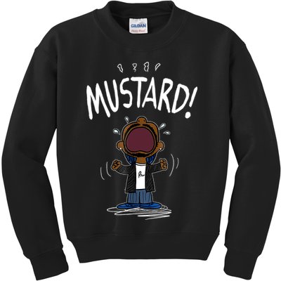 Mustard Meme Kids Sweatshirt