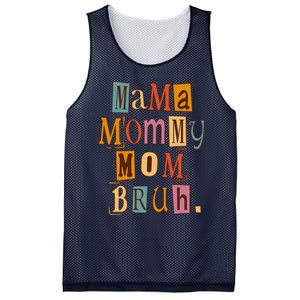 Mama Mommy Mom Bruh Retro Tee For Mother's Day Mesh Reversible Basketball Jersey Tank