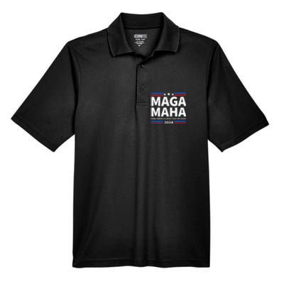 Maha Maga Make America Healthy Great Again Trump Kennedy Men's Origin Performance Pique Polo