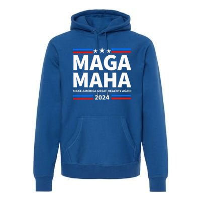 Maha Maga Make America Healthy Great Again Trump Kennedy Premium Hoodie