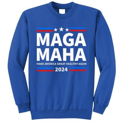 Maha Maga Make America Healthy Great Again Trump Kennedy Tall Sweatshirt