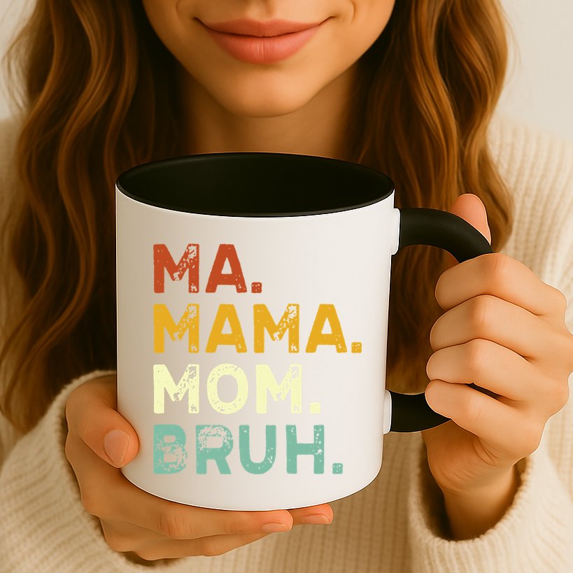 Ma Mama Mom Bruh Vintage Retro Mug