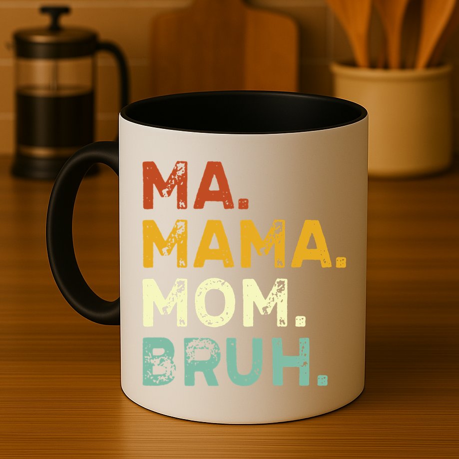 Ma Mama Mom Bruh Vintage Retro Mug