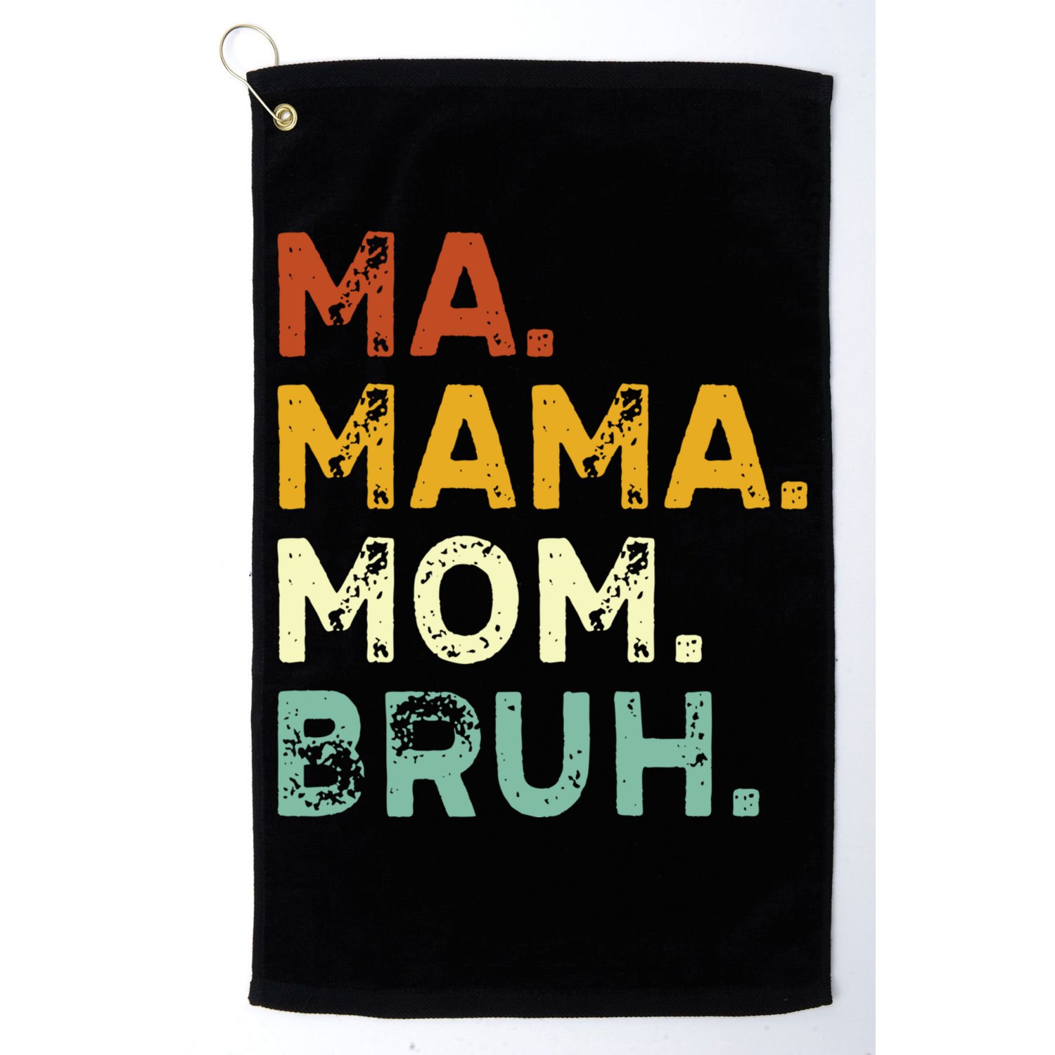Ma Mama Mom Bruh Vintage Retro Golf Towel