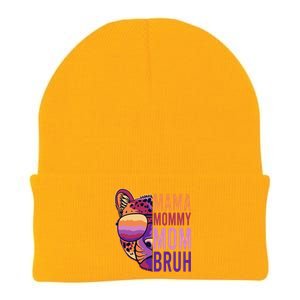 Mama Mommy Mom Bruh Lion Gift Knit Cap Winter Beanie