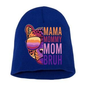 Mama Mommy Mom Bruh Lion Gift Short Acrylic Beanie