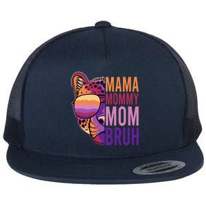 Mama Mommy Mom Bruh Lion Gift Flat Bill Trucker Hat