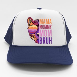 Mama Mommy Mom Bruh Lion Gift Trucker Hat