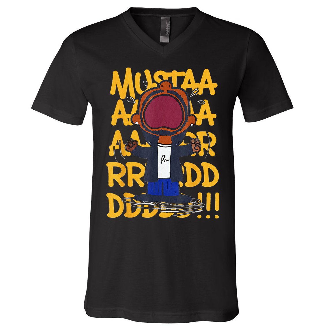 Mustard Meme V-Neck T-Shirt