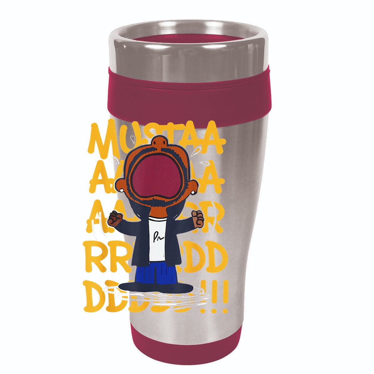 Mustard Meme 12oz Stainless Steel Coffee Mug