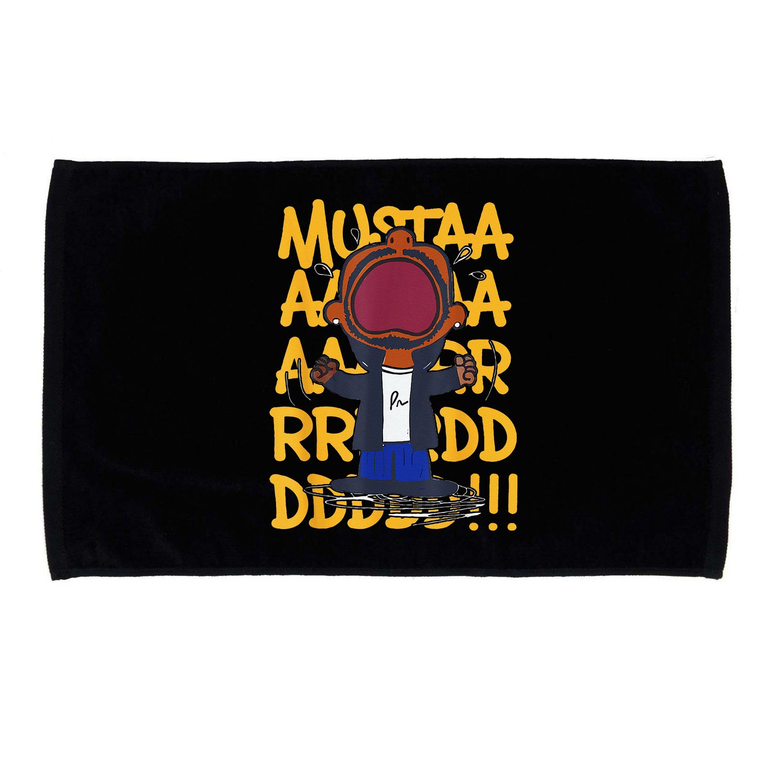 Mustard Meme Microfiber Hand Towel