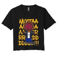 Mustard Meme Crop Top