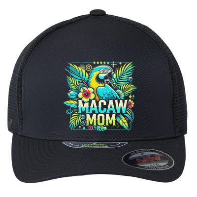Macaw Mom Flexfit Unipanel Trucker Cap