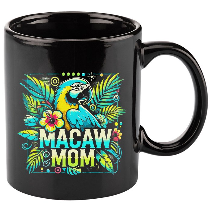 Macaw Mom 11oz C Handle Ceramic Mug