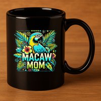 Macaw Mom 11oz C Handle Ceramic Mug