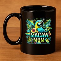 Macaw Mom 11oz C Handle Ceramic Mug