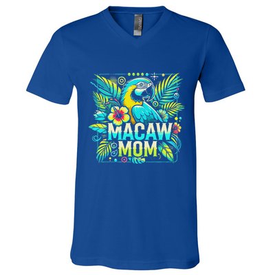 Macaw Mom V-Neck T-Shirt