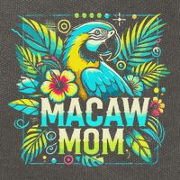 Macaw Mom Cotton Canvas Backpack