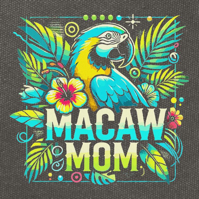 Macaw Mom Cotton Canvas Backpack