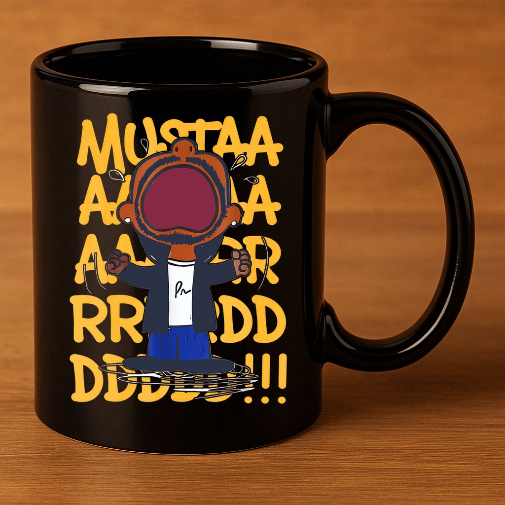 Mustard Meme 11oz C Handle Ceramic Mug